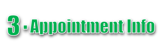 appointment info
