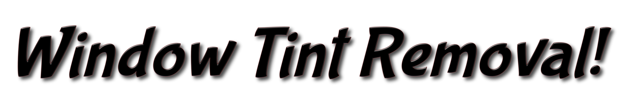 window tint removal